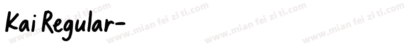 Kai Regular字体转换